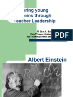 Nurturing Young Einsteins Through Teacher Leadership: Al Ian A. Barcelona