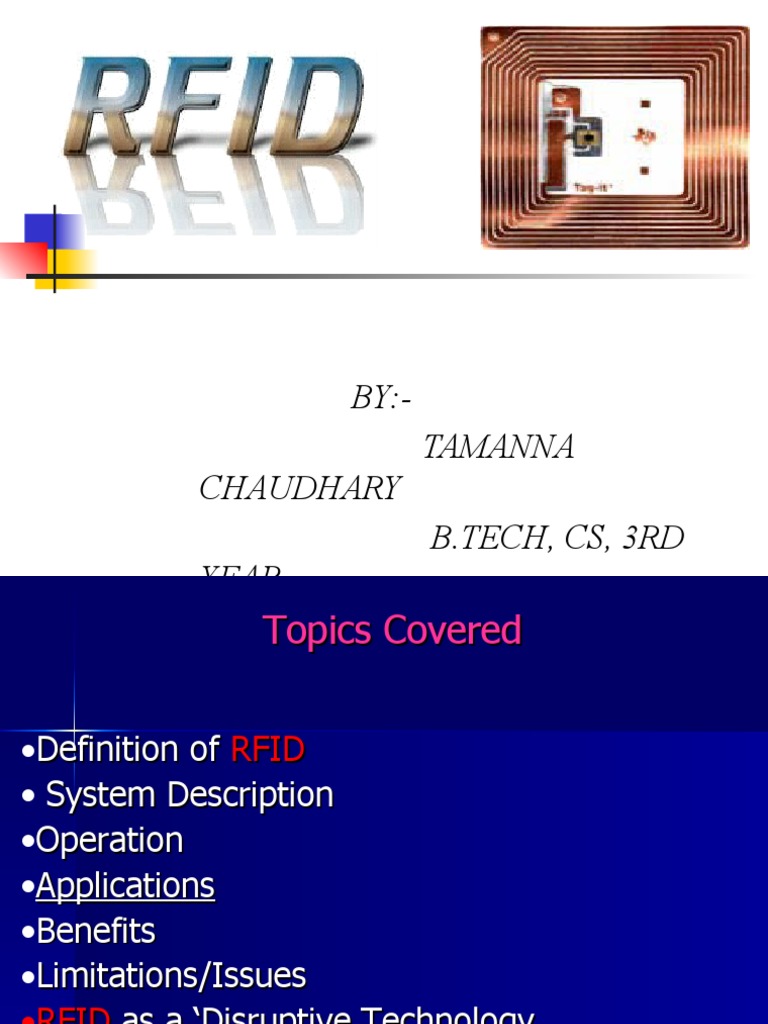 RFID Technology | PDF | Radio Frequency Identification | Computing