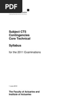 CT5 - Syllabus For 2011