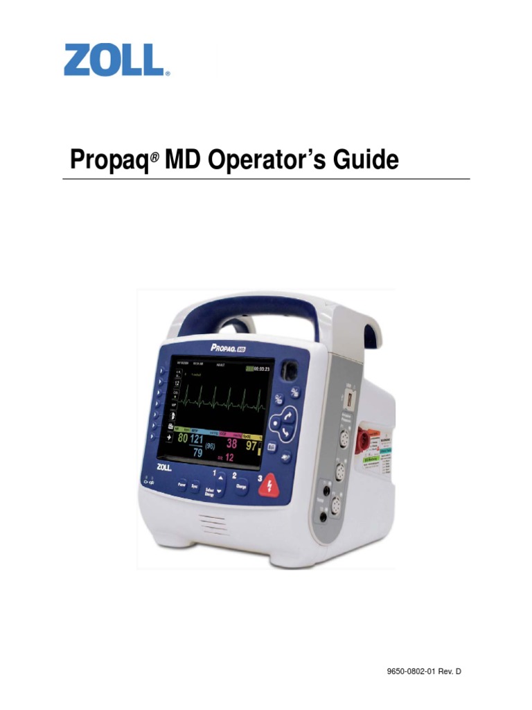 Propaq MD Defibrillator Product Information | PDF | Electrocardiography ...