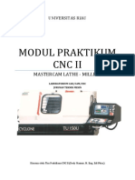 Modul Praktikum CNC II Mastercam Lathe Milling