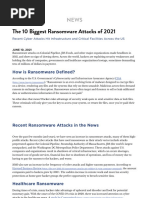 The 10 Biggest Ransomware Attacks of 2021 - Touro College Illinois