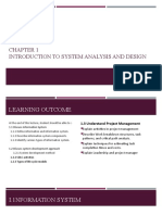 Introduction To System Analysis and Design