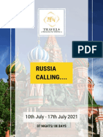 Russia CALLING.... : 10th July - 17th July 2021