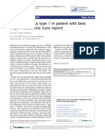 Diabetic Mellitus Type 1 in Patient With Beta Major Thalassemia (Case Report)