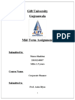 Mid-term Assignment Financial Analysis