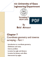 Islamic University of Gaza Civil Engineering Department: Surveying II ECIV 2332