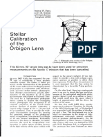 Stellar Calibration of The Orbigon Lens: NOAA, National Ocean Survey Rockville, Maryland 20852