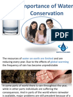 Importance of Water Conservation