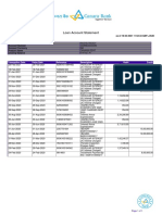 Loan Account Statement: As of 18-03-2021 11:52:43 GMT +0530