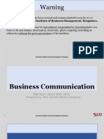 Lecture 4 - Business Communication