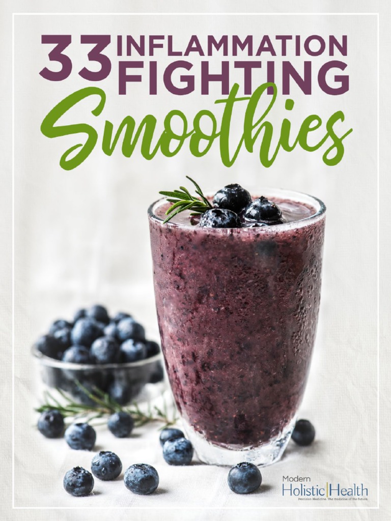 33 Inflammation Fighting Smoothies Ebook PDF Smoothie Foods