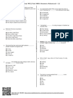 639 English Grammar Mcq Test With Answers Advanced 12 Englishtestsonline.com