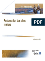 Restauration Miniere