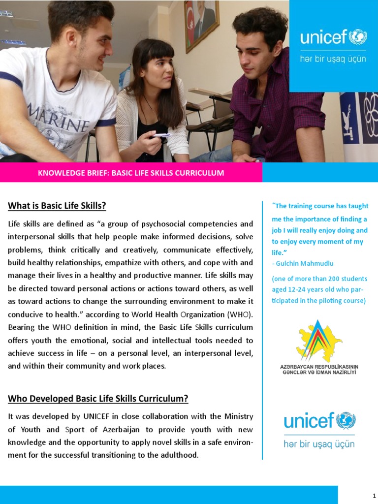Equipping Youth for Success An Overview of Azerbaijan's Basic Life