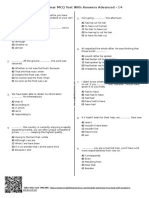 641 English Grammar MCQ Test With Answers Advanced 14