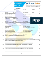 Fibres and Plastic Worksheet - 1