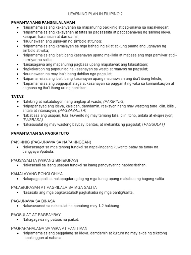 Filipino 2 | PDF