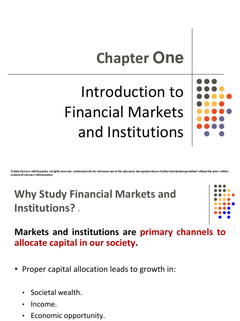 Introduction to Financial Markets | PDF | Securities (Finance ...