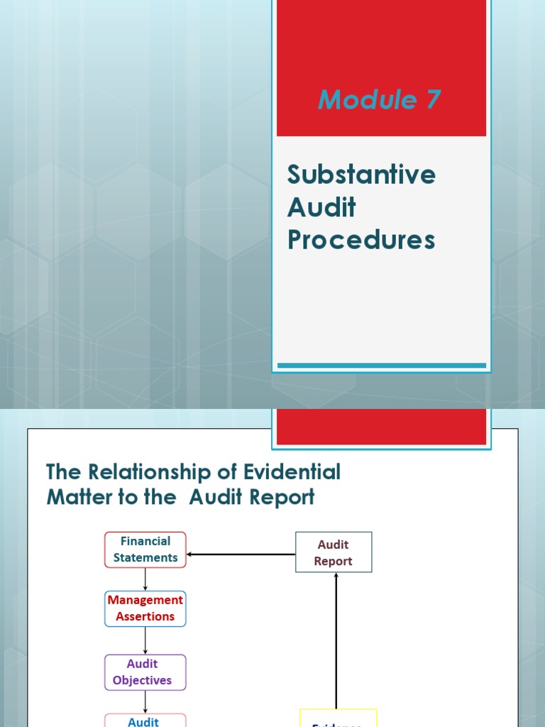 Module 7 - Substantive Test and Documentation (Autosaved) | PDF ...