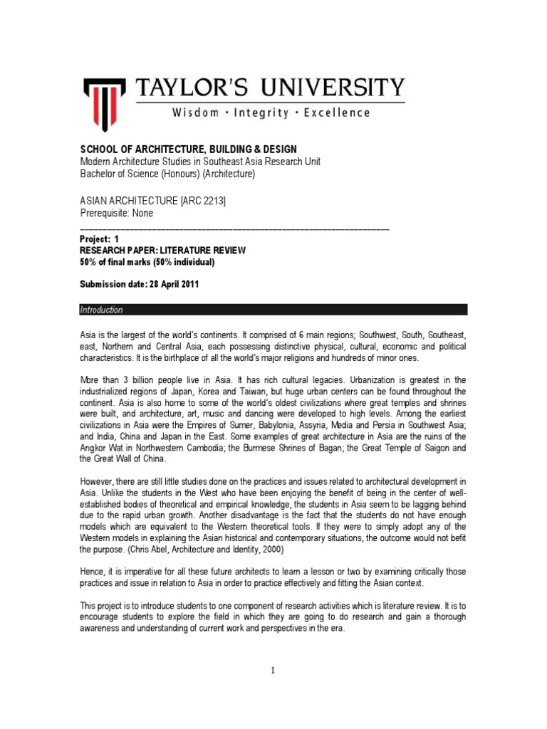 Literature review template picture