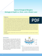 Refinement of Gingival Margins: Biological Depth vs. Zone, and A Diode Laser