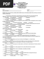 Department of Education: Summative Test