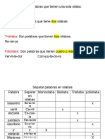 Tarea Silabas