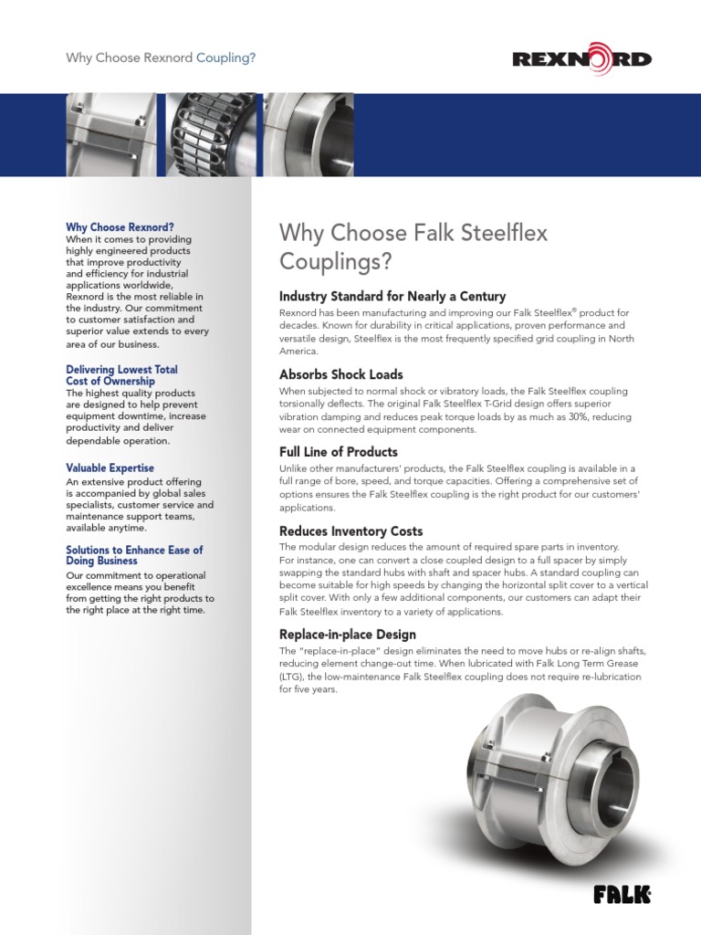 Why Choose Falk Steelflex Couplings? PDF Manufactured Goods