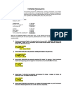 PROBLEMS IN PARTNERSHIP DISSOLUTION Answers