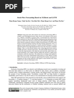 Stock-Price Forecasting Based On Xgboost and LSTM: Ech T Press Science