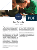 End Poverty: Position Paper