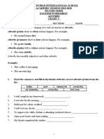 Gr.5 English Worksheet-Adverbs