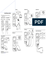 11x17 Fluke 80 Series V DMMs Quick Reference Guide