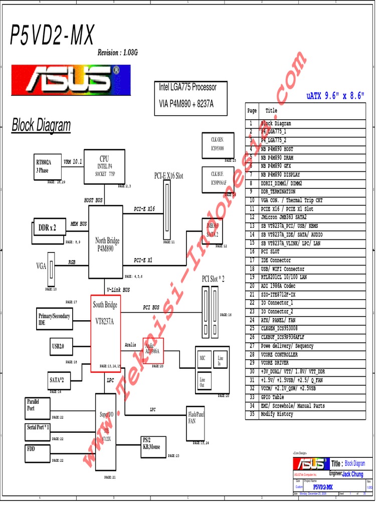 Asus p5vd2Mx Rev 1.03g PDF Information And Communications Technology Electrical Engineering