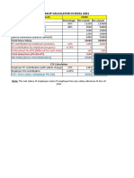 Salary Breakup Calculator in Excel 2021: Gross Salary Per Month 25000 Components in Salary Percentage Per Month Per Annum