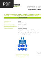 45kVA Generator Risk Assessment