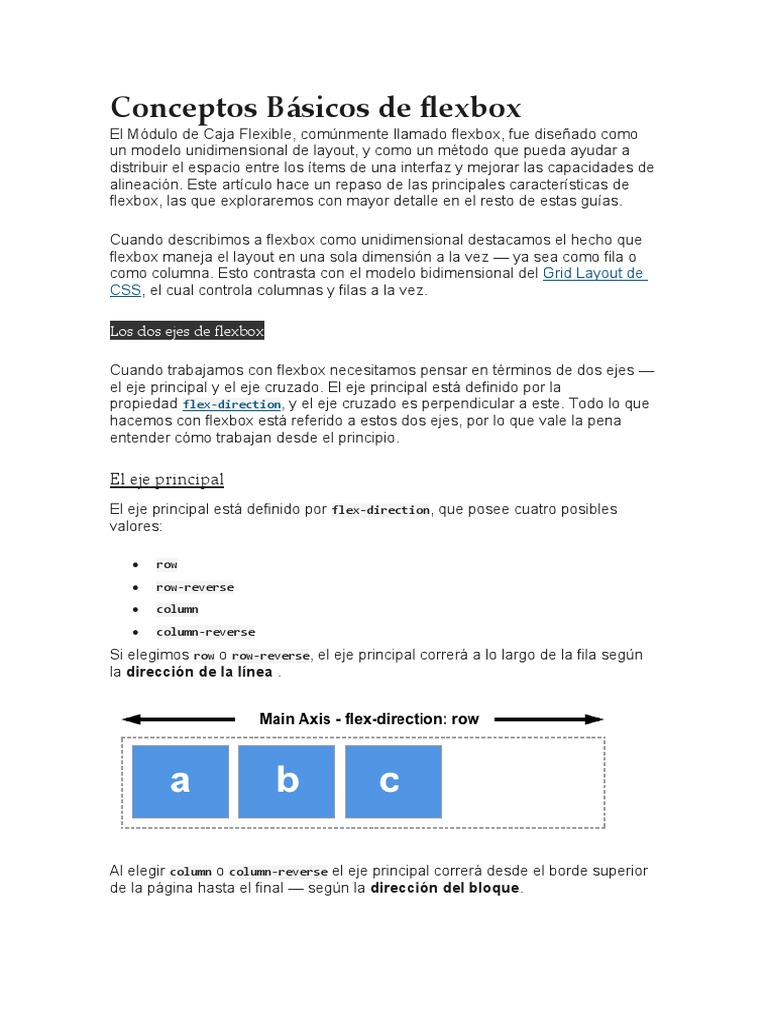 Introducción a Flexbox en CSS | PDF | Dimensión
