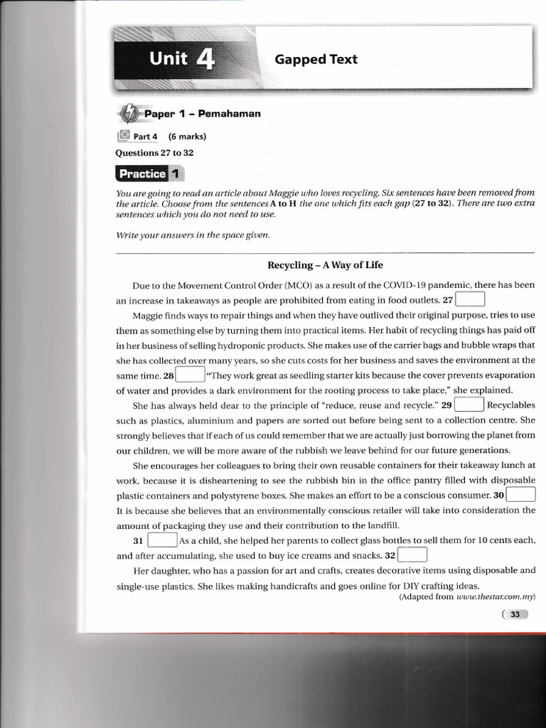 Gapped Text B2 Exercises Pdf _ B2 First Exam (FCE) – FEYY