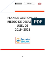 Plan de Gestion Del Riesgo de Desastres Ugel 5 2019-2021
