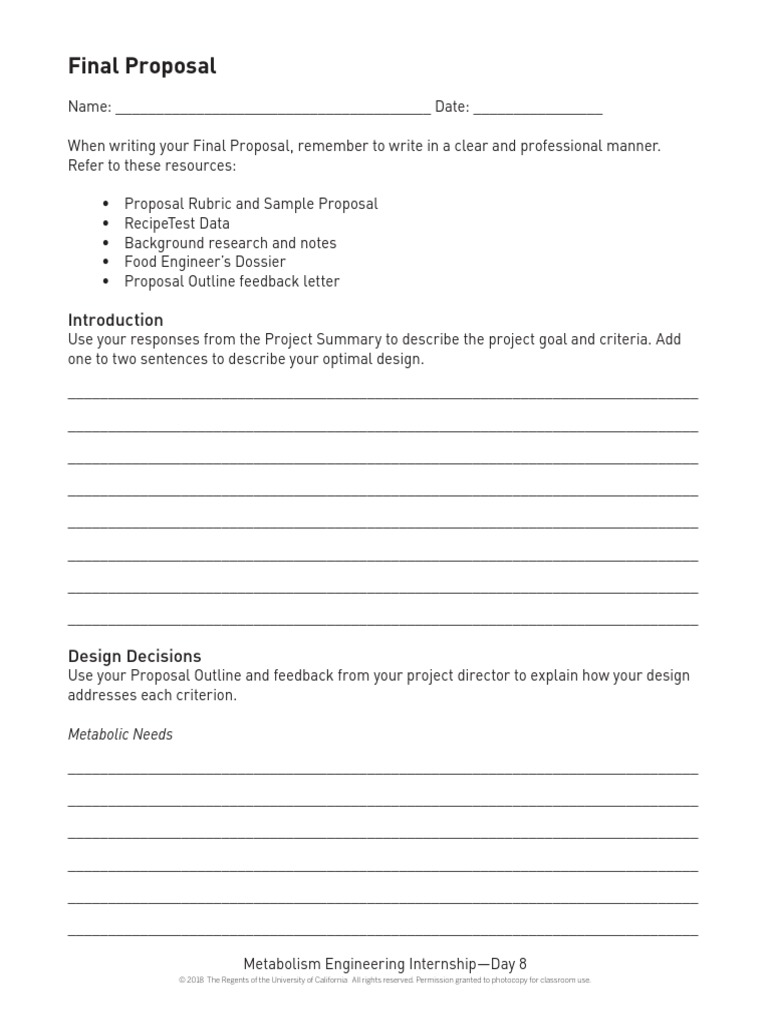 Printable Final Proposal Form | PDF | Cognition