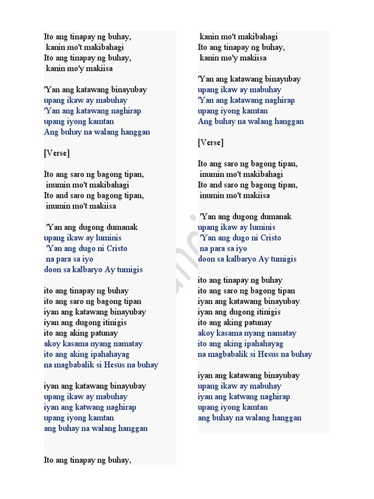 Ito Ang Tinapay NG Buhay PDF