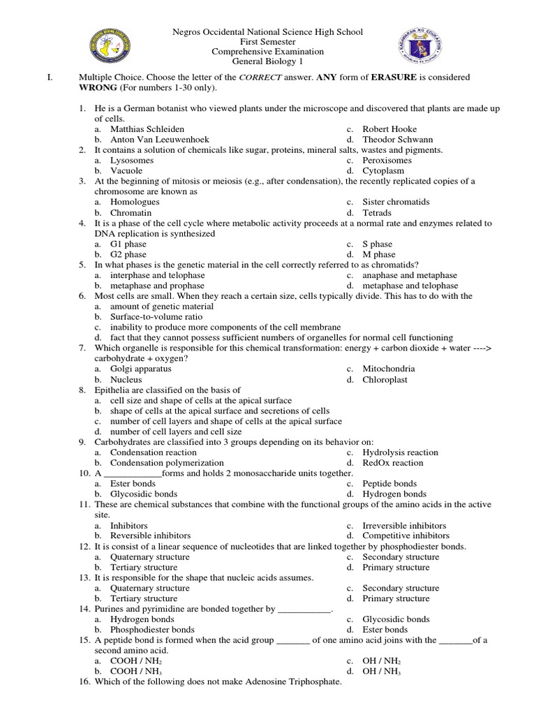 Comprehensive Biology Exam Guide | PDF | Cellular Respiration ...