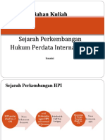 Sejarah Hukum Perdata Internasional