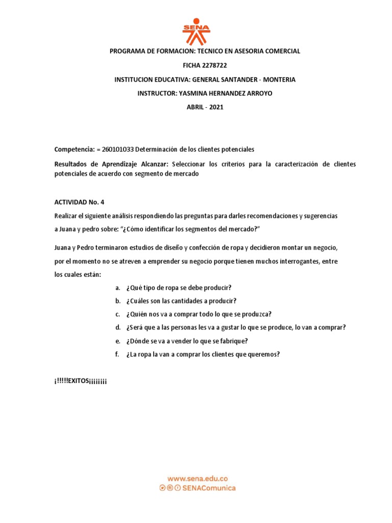 Actividad 3 Grado 10 | PDF | Crecimiento personal y profesional | Negocios