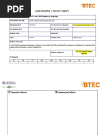 SDLC - Assignment 2 Frontsheet