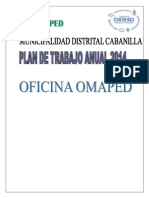 Plan Anual de Trabajo Omaped Cabanilla