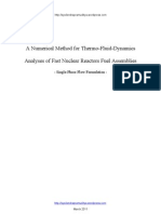 A Numerical Method For Thermo-Fluid-Dynamics Analyses of Fast Nuclear Reactors Fuel Assemblies - Single-Phase Flow Formulation (Subchannel Analysis Method)