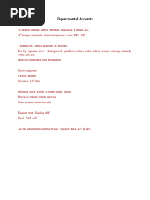 Department Accounts - Solution