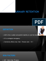 Acute Urinary Retention: Anith T V